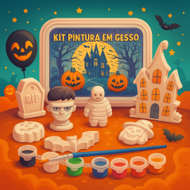 Halloween - Kit Pintura em Gesso