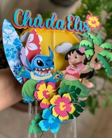 Topo de Bolo - Lilo e Stitch