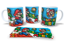 Caneca 3D M�rio - Super M�rio