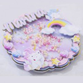 Topo de Bolo - Unic�rnio