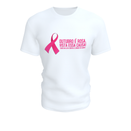 Camiseta Outubro Rosa (Mod. 09)