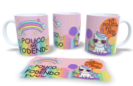 Caneca de Porcelana - T� pouco me fodendo