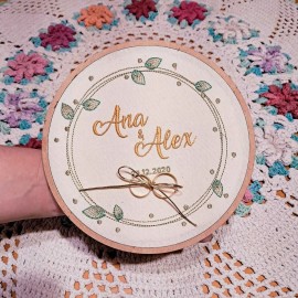 Bastidor Bordado - Porta Alianas (Mod. 08)