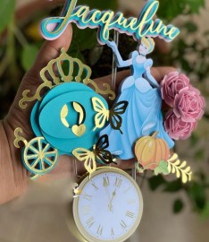 Topo de Bolo - Cinderela