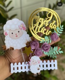 Topo de Bolo - Ovelha