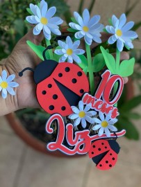 Topo de Bolo - Joaninha