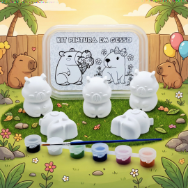 Capivara - Kit Pintura em Gesso