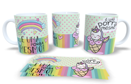 Caneca de Porcelana - � uma porra mesmo