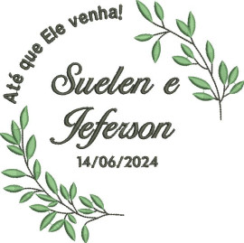 Bastidor Bordado - Porta Alianas (Mod. 04)