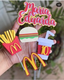 Topo de Bolo - Mc Donald's
