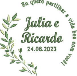 Bastidor Bordado - Porta Alianas (Mod. 05)