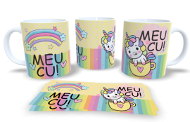 Caneca de Porcelana - Meu cu