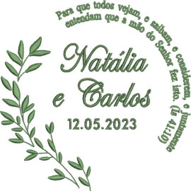 Bastidor Bordado - Porta Alianas (Mod. 02)