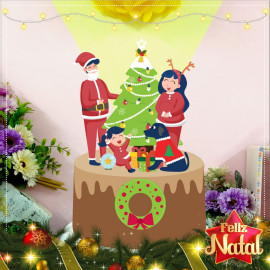 Topo de Bolo - Fam�lia