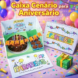 Caixa Cen�rio - Feliz Anivers�rio