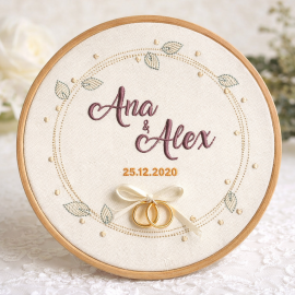 Porta Alian�as - C�rculo de Folhas