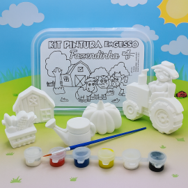 Fazendinha - Kit de pintura em Gesso