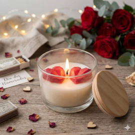 Lembrancinha Vela Aromatizada Cora��es Lapidados