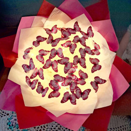 Buqu� 30 Borboletas com Leds