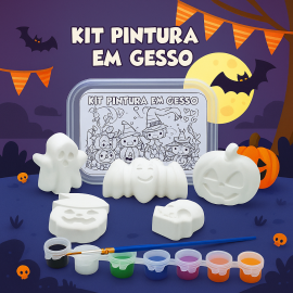 Dia das Bruxas - Kit Pintura em Gesso