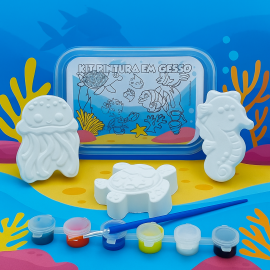 Fundo do Mar - Kit Pintura em Gesso