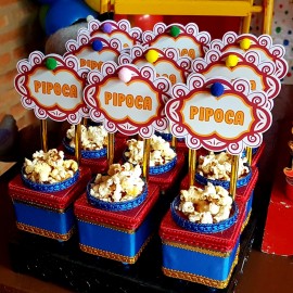 Carrinho de Pipoca Luxo (03 unidades)